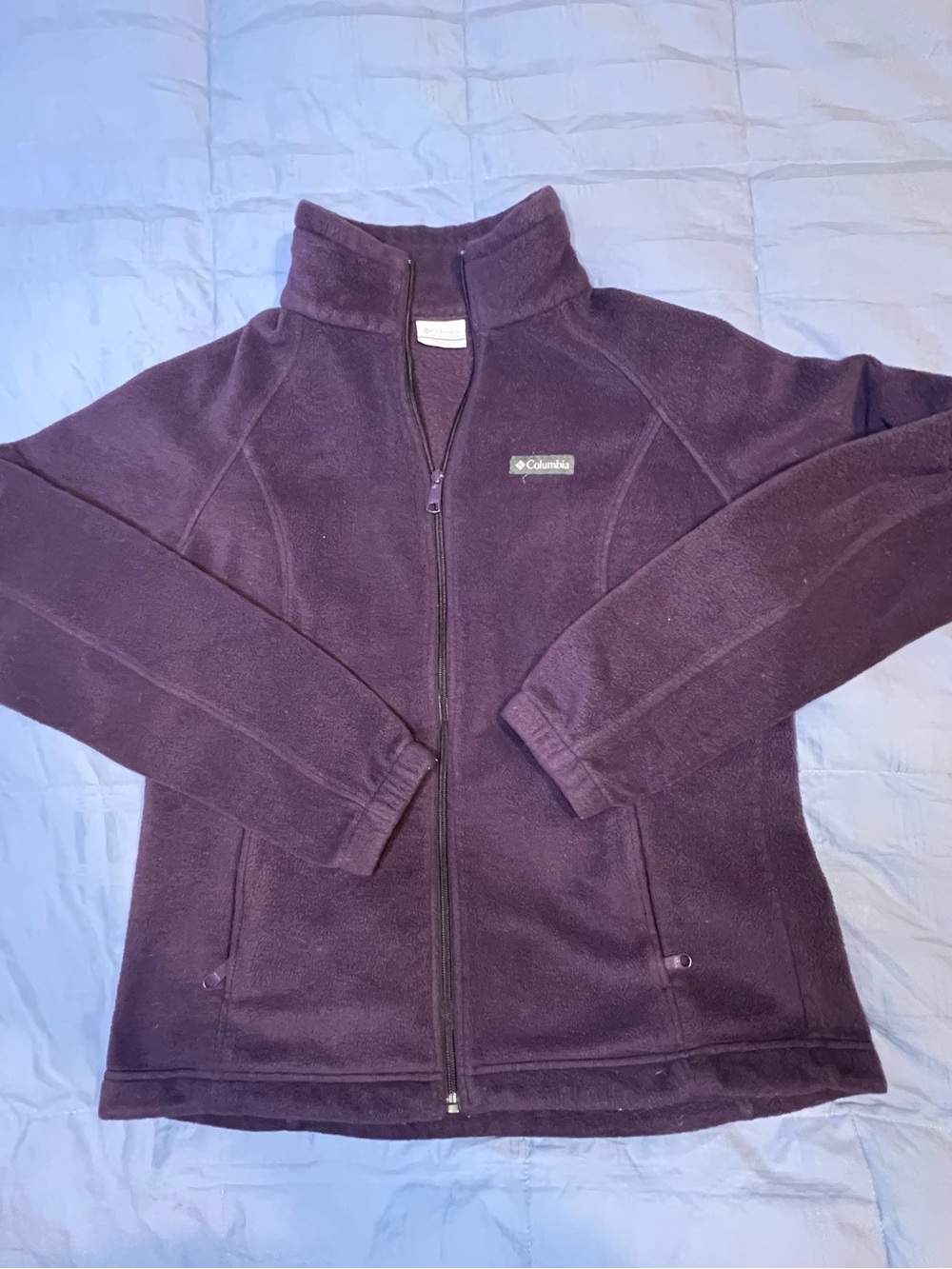 Columbia Deep Purple Full-Zip Fleece Jacket